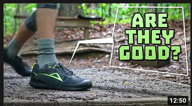 Michael Holt Youtube review of the IDIO Syncrasy disc golf shoes